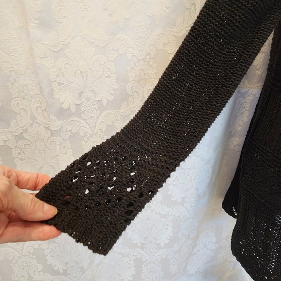 BCBG Maxazria Black Knit Sweater - Picture 7 of 15